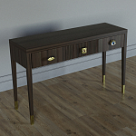 Дизайнерский Письменный стол Elsa Dreams Walnut с тремя ящиками варинант исполнения - 3 | Loft Concept в Грозном