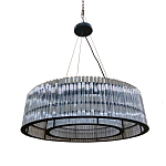 Подвесная люстра круглая Double Glass Sphere варинант исполнения - 1 | Loft Concept в Грозном