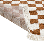 Ковер с шахматным принтом Chess Layout с эффектом шерсти варинант исполнения - 5 | Loft Concept в Грозном