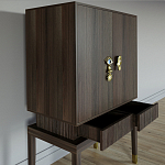 Кабинетный шкаф Elsa Dreams Walnut с 2-мя ящиками варинант исполнения - 2 | Loft Concept в Грозном