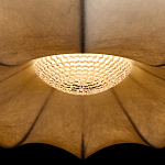 Подвесной светильник с белым фигурным абажуром и мягкими волнистыми краями Cloud Motion  варинант исполнения - 14 | Loft Concept в Грозном