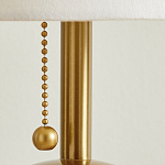 Настольная лампа на круглом основании из натурального камня Bartolomeo варинант исполнения - 3 | Loft Concept в Грозном