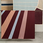 Плед из хлопка с геометрическим рисунком Elan Stripe Addison варинант исполнения - 7 | Loft Concept в Грозном