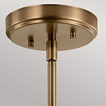 Подвесной светильник цвета латунь с прозрачным стеклянным плафоном в форме колокола Kichler варинант исполнения - 6 | Loft Concept в Грозном