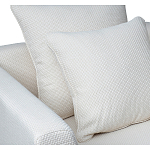 Дизайнерское кресло мягкое с обивкой из рогожки кремового цвета Decoration of Everything варинант исполнения - 2 | Loft Concept в Грозном