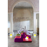 Дизайнерский кофейный стол на круглых ножках Poltronova T02 Pink Coffee Table варинант исполнения - 9 | Loft Concept в Грозном