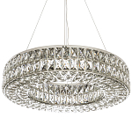 Круглая люстра с хрустальным декором Langlais Crystal Chrome Chandelier варинант исполнения - 1 | Loft Concept в Грозном