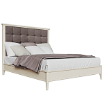 Кровать из массива бука с мягким изголовьем Tasteful Furniture варинант исполнения - 1 | Loft Concept в Грозном