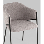 Стул Brace букле серый варинант исполнения - 2 | Loft Concept в Грозном