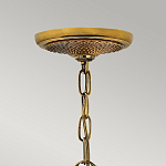 Люстра цвета латунь с 5-ю плафонами из рельефного стекла в форме ананаса Hinkley варинант исполнения - 6 | Loft Concept в Грозном