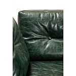 Диван Лофт Натуральная Винтажная кожа Зеленый Two Seat Encounter Leather Sofa варинант исполнения - 4 | Loft Concept в Грозном