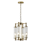 Люстра 4-мя прозрачными цилиндрическими плафонами Jeanette варинант исполнения - 2 | Loft Concept в Грозном