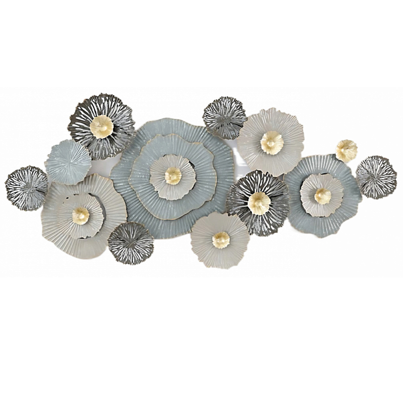 Панно настенное Blank Sheet Gray Flower Серый Панно настенное Blank Sheet Gray Flower Серый в Грозном | Loft Concept