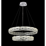 Люстра на 2 кольца с текстурной огранкой Reflection of Reality варинант исполнения - 9 | Loft Concept в Грозном