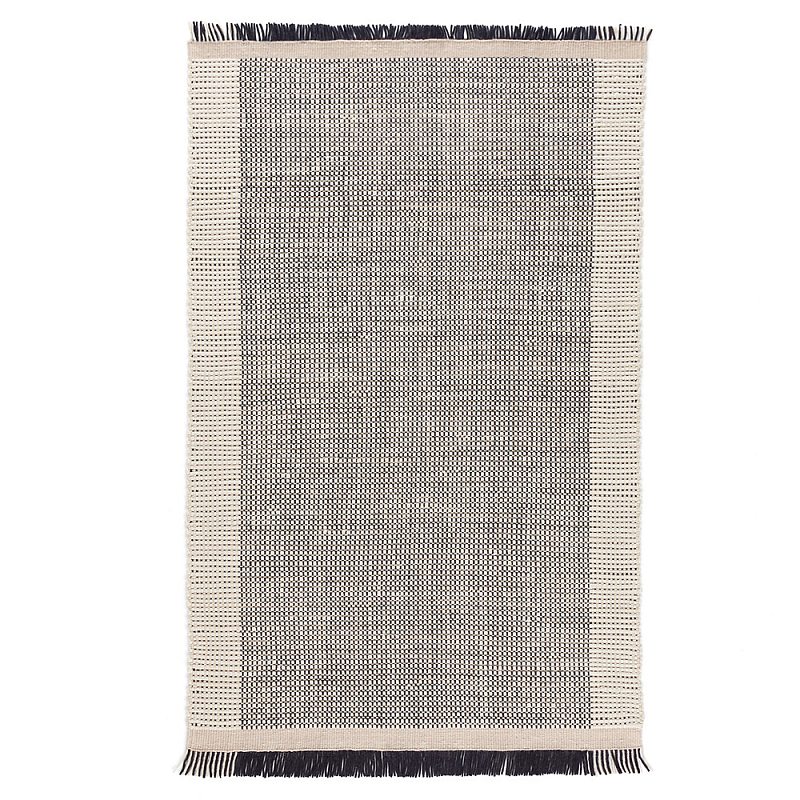Ковер Woven from Wool с бахромой по краям Серый Ковер Woven from Wool с бахромой по краям Серый в Грозном | Loft Concept