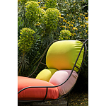 Дизайнерское разноцветное кресло на металлическом каркасе с подставкой для ног Poltronova Plasma Armchair варинант исполнения - 8 | Loft Concept в Грозном