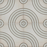 Дизайнерская плитка с узором Дорожки варинант исполнения - 1 | Loft Concept в Грозном