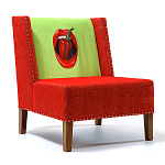 FUN Armchair "Chili Pepper" Red Дизайнерское кресло с цветным принтом варинант исполнения - 2 | Loft Concept в Грозном