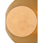 Бра круглое с плафоном из натурального камня на латунном основании Cryptocrystalline Stone варинант исполнения - 4 | Loft Concept в Грозном