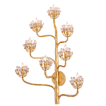 Бра золотое в виде растения Golden Flower Glade варинант исполнения - 2 | Loft Concept в Грозном