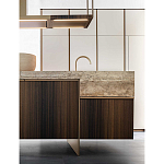 Кухонный гарнитур из массива дуба и камня Ratio Dada Engenereed варинант исполнения - 12 | Loft Concept в Грозном