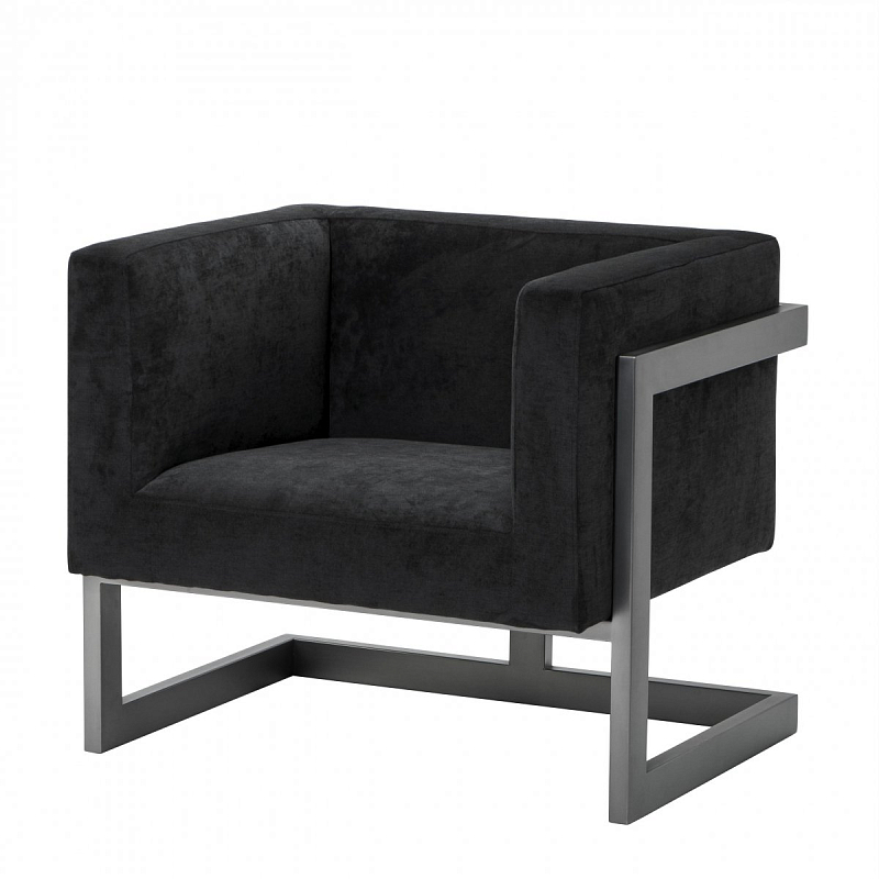Кресло Eichholtz Chair Mendoza Черный Темная бронза Кресло Eichholtz Chair Mendoza Черный Темная бронза в Грозном | Loft Concept