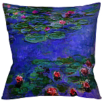 Подушка декоративная с цветочным принтом Impressionism in Art варинант исполнения - 2 | Loft Concept в Грозном
