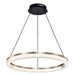 Люстра подвесная круглая светодиодная с золотым каркасом Ring Horizontal варинант исполнения - 1 | Loft Concept в Грозном