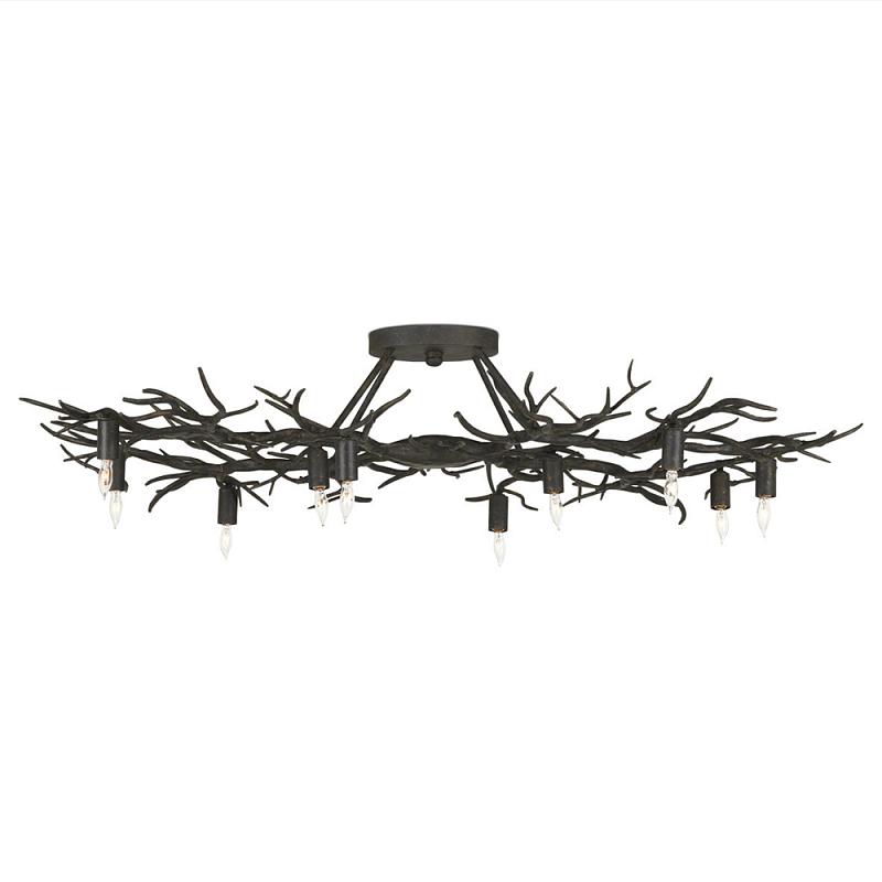 Потолочная люстра круглая в виде веток Branched Tree Chandeliers Темная бронза винтаж Потолочная люстра круглая в виде веток Branched Tree Chandeliers Темная бронза винтаж в Грозном | Loft Concept