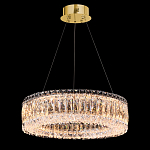 Люстра подвесная круглая из прозрачного хрусталя с золотым корпусом Selfsufficient варинант исполнения - 1 | Loft Concept в Грозном