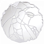 Зеркало кругле в декоративной раме белого цвета White Ratio варинант исполнения - 1 | Loft Concept в Грозном