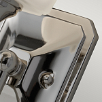 Бра для ванных комнат с белым матовым плафоном квадратной формы на основании цвета хром Feiss варинант исполнения - 3 | Loft Concept в Грозном