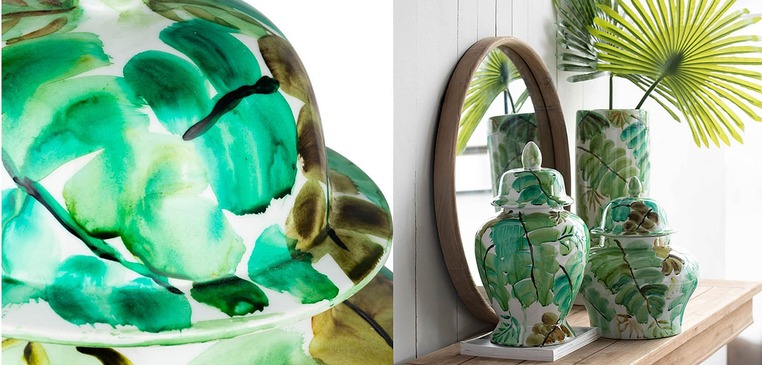 Ваза Vase Green Leaves II Ваза Vase Green Leaves II - Loft-Concept в Грозном