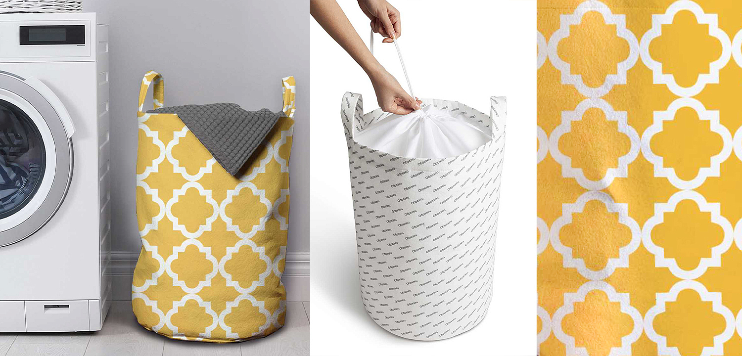Корзина Yellow Ornament Basket Корзина Yellow Ornament Basket - Loft-Concept в Грозном