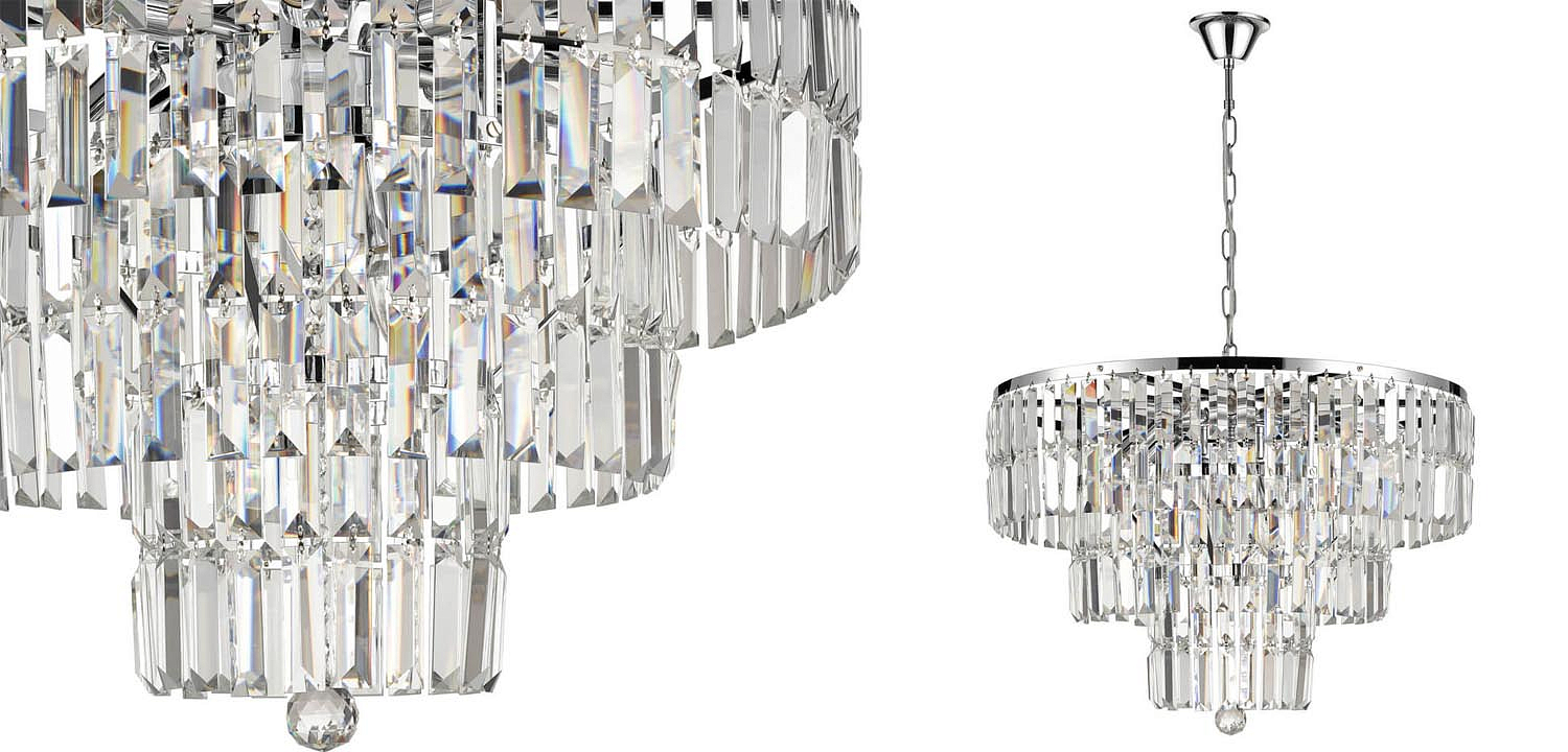 Люстра 1920s Odeon Chandelier chrome 60 Люстра 1920s Odeon Chandelier chrome 60 - Loft-Concept в Грозном