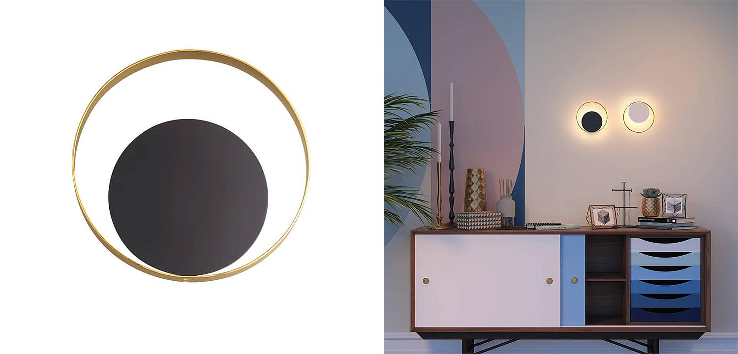 Бра Globo Ocular Sconce Circle Black Бра Globo Ocular Sconce Circle Black - Loft-Concept в Грозном