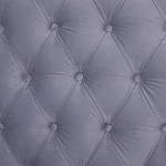 Кровать двуспальная серая с основанием из массива дерева с мягким изголовьем Velour Beds варинант исполнения - 4 | Loft Concept в Грозном