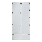 Зеркало-окно с эффектом старения в венецианском стиле Venetian White Mirror варинант исполнения - 2 | Loft Concept в Грозном