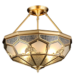 Люстра потолочная Leoni 2 в витражной технике варинант исполнения - 1 | Loft Concept в Грозном