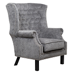 Кресло Charlie Armchair grey velour варинант исполнения - 1 | Loft Concept в Грозном