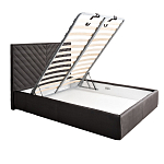 Кровать серая с подъемным механизмом Adelaide варинант исполнения - 2 | Loft Concept в Грозном