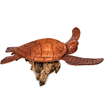 Статуэтка деревянная в виде морской черепахи Marine Reptiles варинант исполнения - 2 | Loft Concept в Грозном