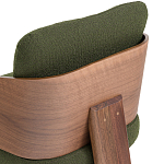 Кресло с каркасом из массива ореха Gallin Chair Green варинант исполнения - 6 | Loft Concept в Грозном