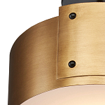Потолочный светильник круглый светодиодный Semicircular Gold Panels старинная латунь варинант исполнения - 1 | Loft Concept в Грозном