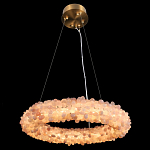 Люстра кольцевая с частичками натурального горного хрусталя Crystal Shimmer варинант исполнения - 1 | Loft Concept в Грозном