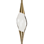 Подвесной светильник с хрустальным плафоном и бронзовым основанием Renee Glass Drops  варинант исполнения - 3 | Loft Concept в Грозном