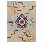 Плед хлопковый по мотивам эвенских орнаментов Ural and Siberian Patterns варинант исполнения - 1 | Loft Concept в Грозном