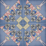 Плитка дизайнерская с узором Мангалоры варинант исполнения - 1 | Loft Concept в Грозном