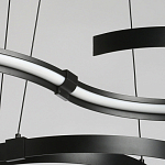 Люстра подвесная светодиодная в виде волнообразной ленты Ribbon Vortex варинант исполнения - 5 | Loft Concept в Грозном