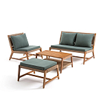 Садовый 2-х местный диван с каркасом из акации Green варинант исполнения - 4 | Loft Concept в Грозном